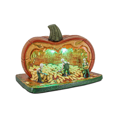 Gourd Gathering Ghouls – Lighted Halloween Village Building