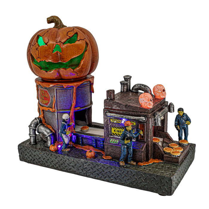 Animated Pumpkin Pie Factory – Halloween Village Building