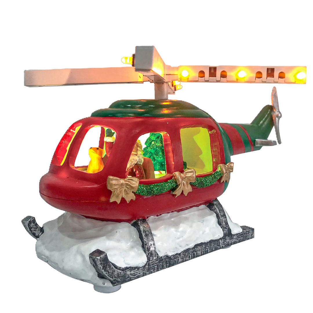 Santa on Helicopter