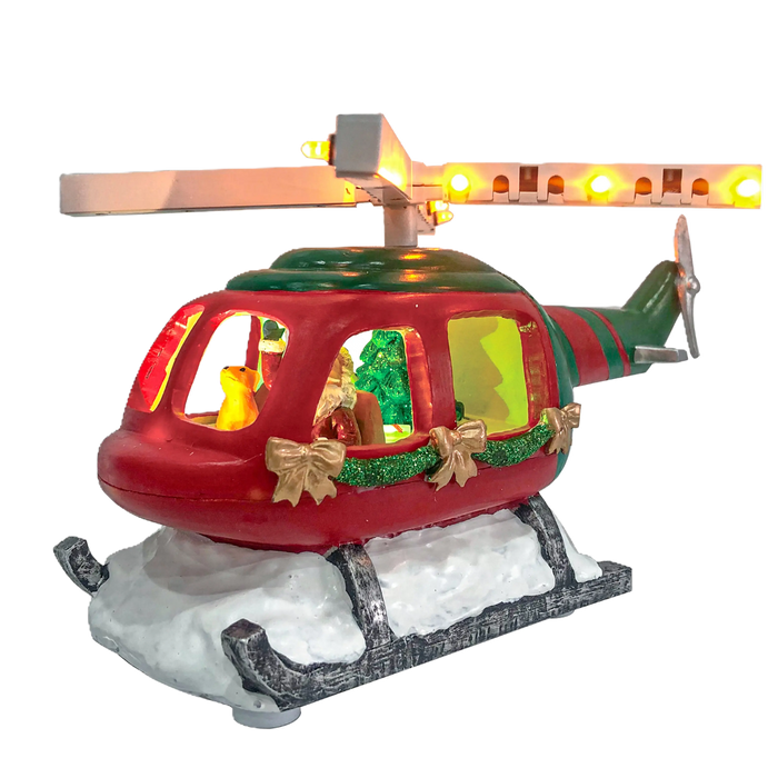 Santa on Helicopter