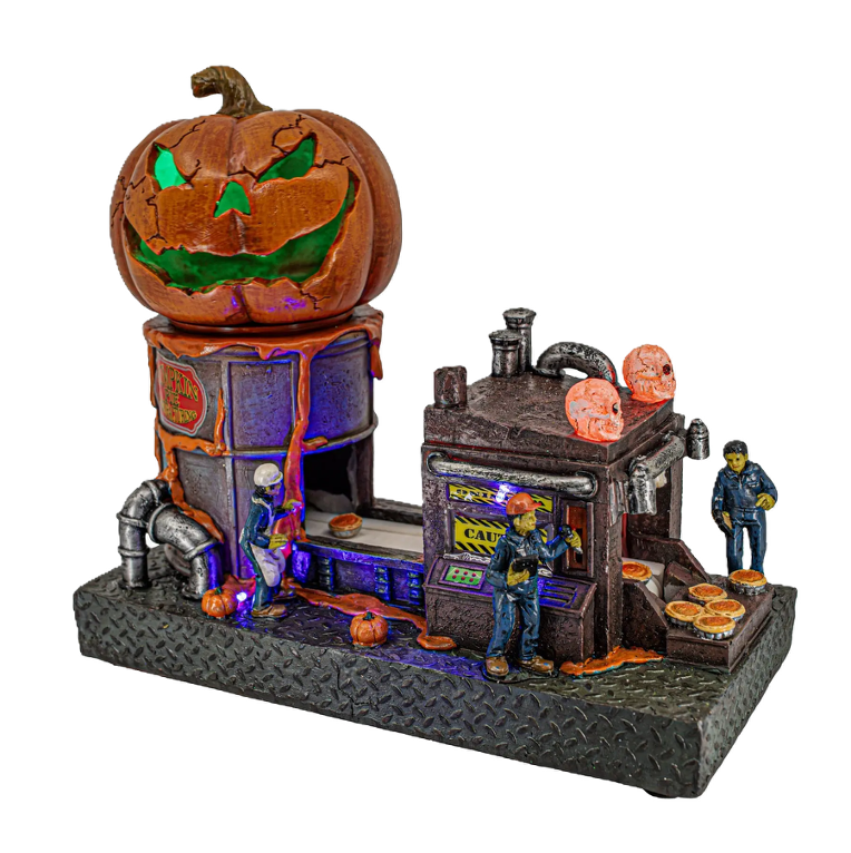 Animated Pumpkin Pie Factory – Halloween Village Building
