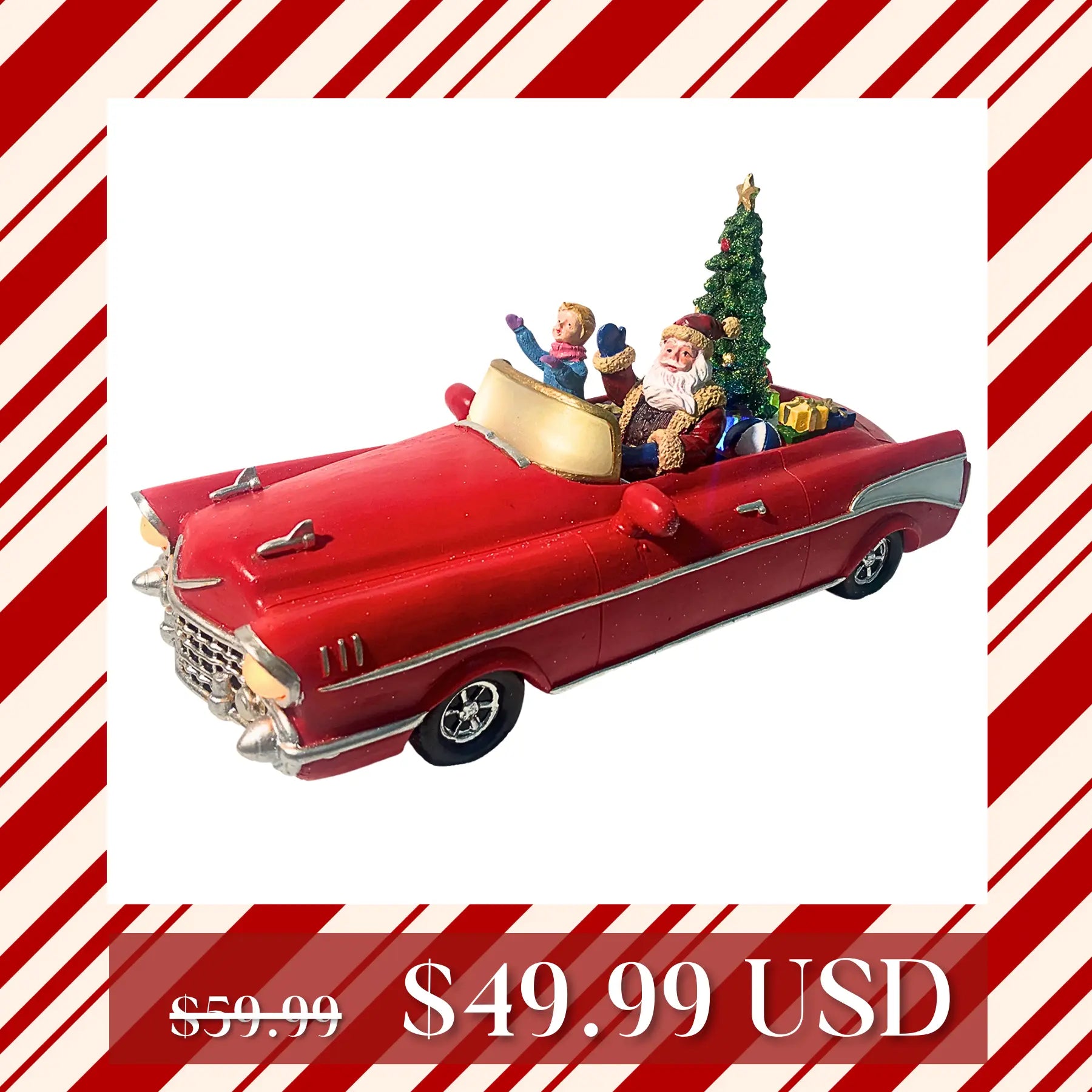 Santa in Red Car fgsquarevillage