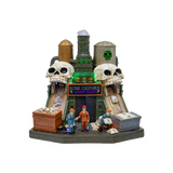 Bone Crusher Cement Factory – Lighted Animated Halloween Village Piece