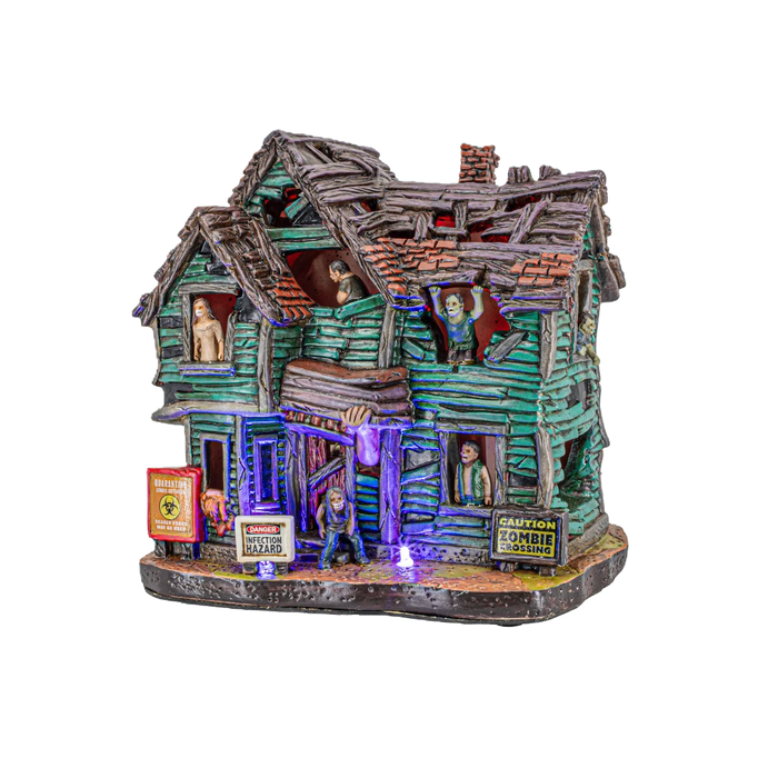 Flesh Eater’s Refuge – Lighted Musical Halloween Village Building