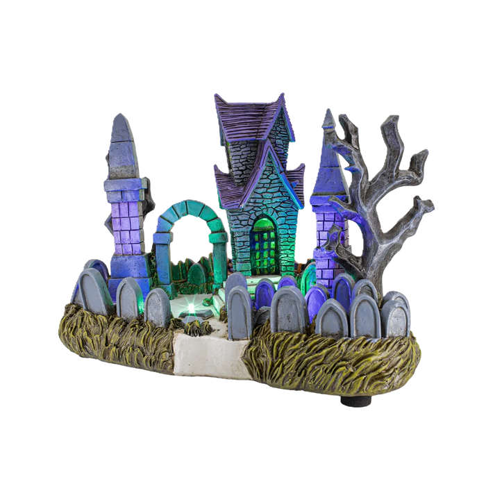 Cemetery Yard – Lighted Halloween Village Accessory