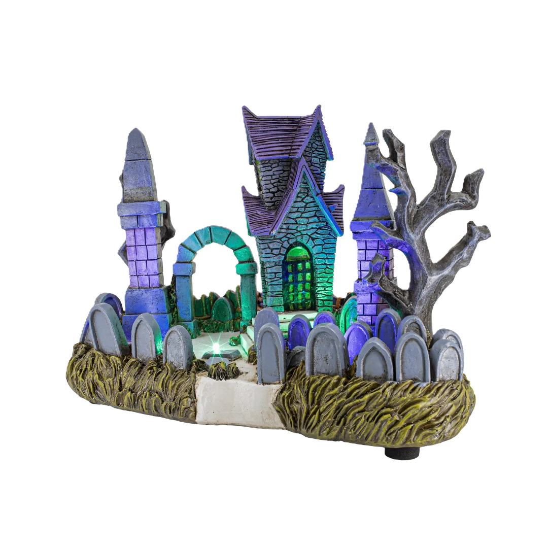 Cemetery Yard – Lighted Halloween Village Accessory