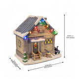 Black Bear Lodge – Lighted Christmas Village Building