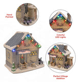Black Bear Lodge – Lighted Christmas Village Building