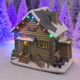 Black Bear Lodge – Lighted Christmas Village Building