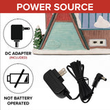 Country Log Cabin – Lighted Christmas Village Building