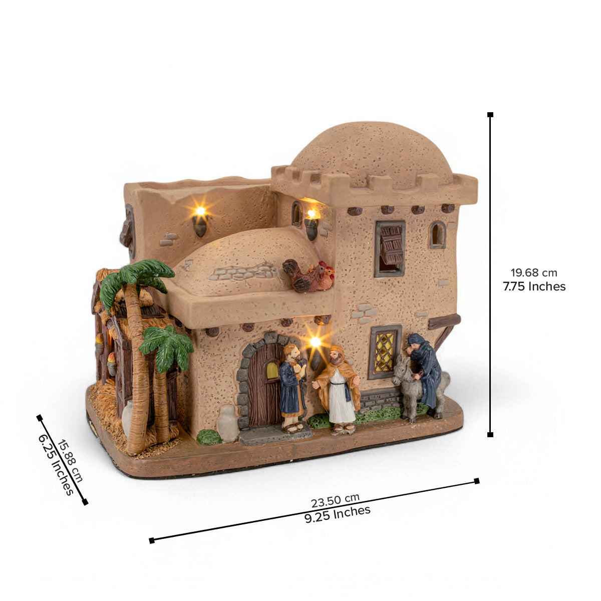 Bethlehem Inn – Lighted Nativity Christmas Village Building