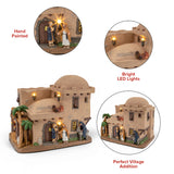 Bethlehem Inn – Lighted Nativity Christmas Village Building