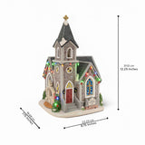 Corner Cathedral – Lighted Christmas Village Church