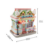 Snowy’s Ice Cream Parlor – Lighted Christmas Village Building