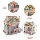 Snowy’s Ice Cream Parlor – Lighted Christmas Village Building