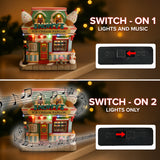 Snowy’s Ice Cream Parlor – Lighted Christmas Village Building