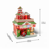 Vintage Fire Department – Lighted Christmas Village Firehouse