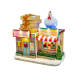 Chicken and Waffles Restaurant – Animated Musical Christmas Village Building