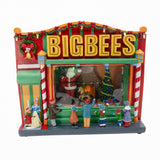 BigBees Retro Department Store with Window Display Animated Christmas Village Decoration