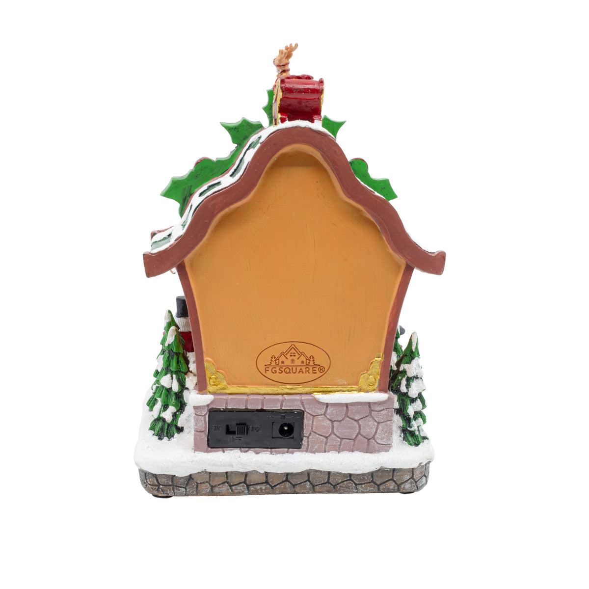 Holiday Cuckoo Clock with Animated Santa – Christmas Village Decoration