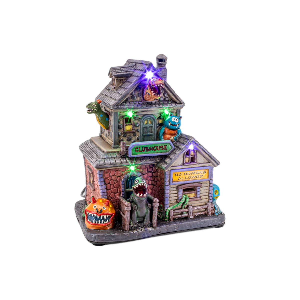Monster Clubhouse – Lighted Halloween Village Building