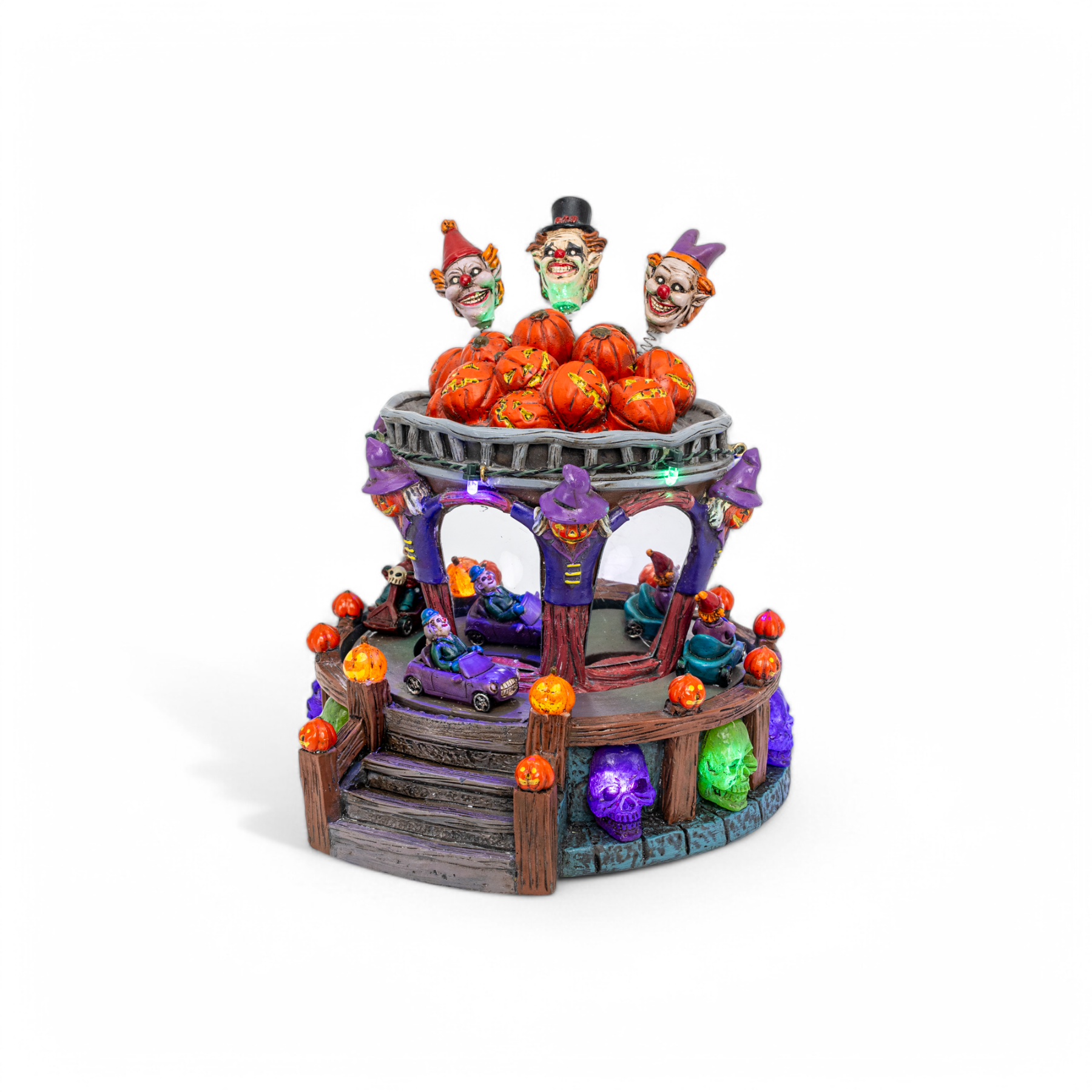 Clown Car Corral Halloween Village – Animated Carnival Building Clown Car Corral Halloween Village – Animated Carnival Building