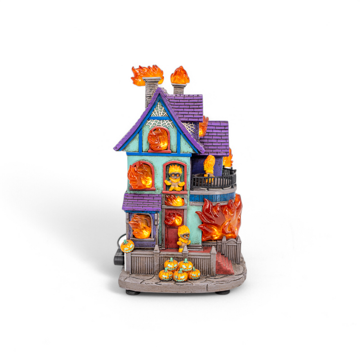 Fire Demon Frenzy – Animated Halloween Village Building