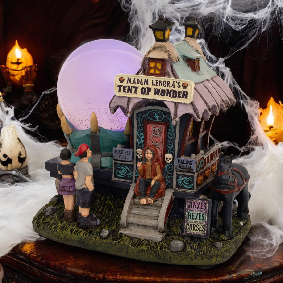 Madam Lenora’s Tent of Wonder – Animated Halloween Village Building