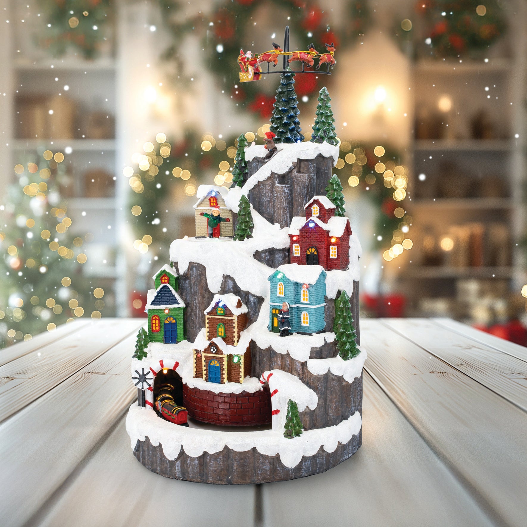 タイムセールLenox クリスマス 限定トレイン 収納、キャンディージャーセット Christmas Villages Series – fgsquarevillage