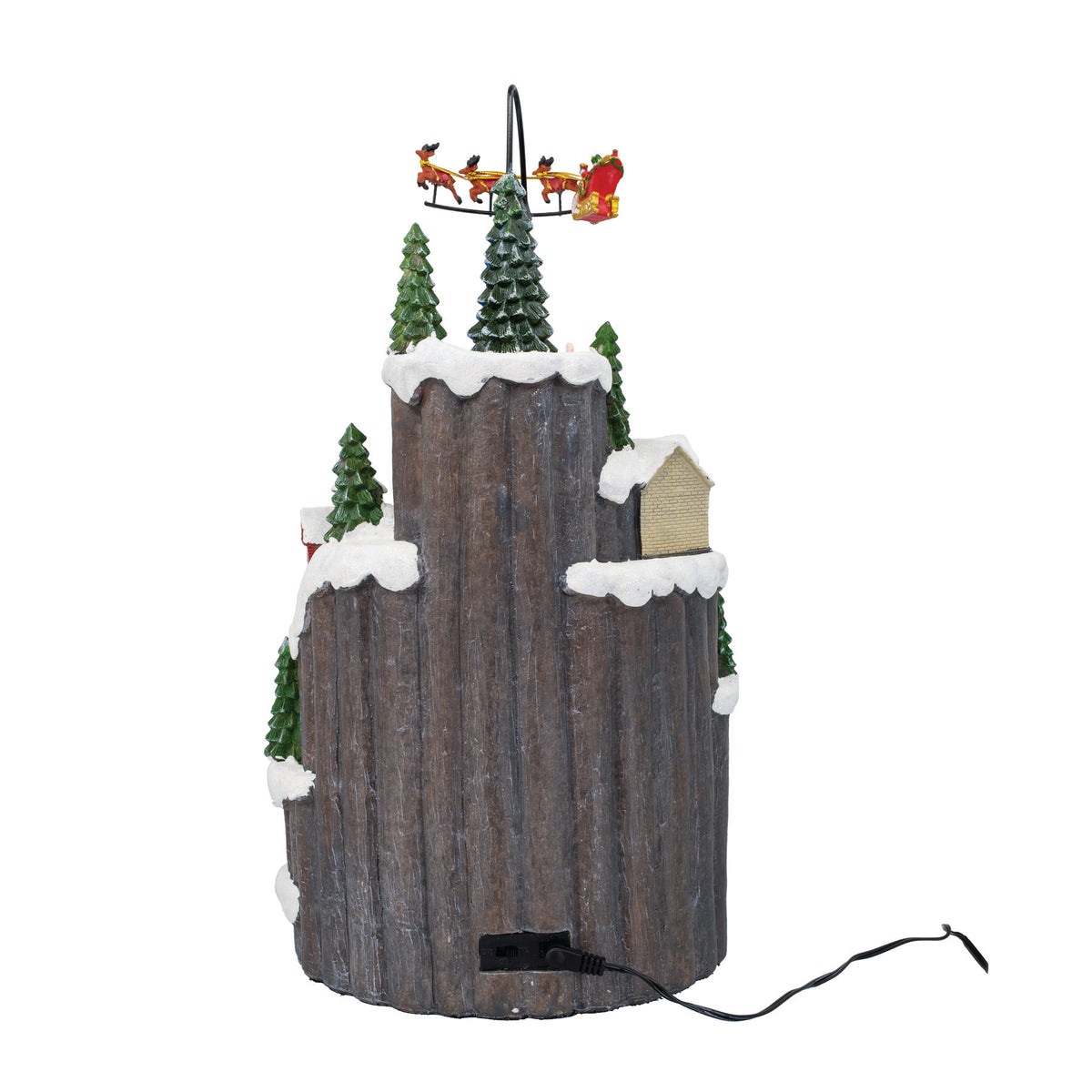 Hill Town Village with Train & Santa – Animated Musical Christmas Village
