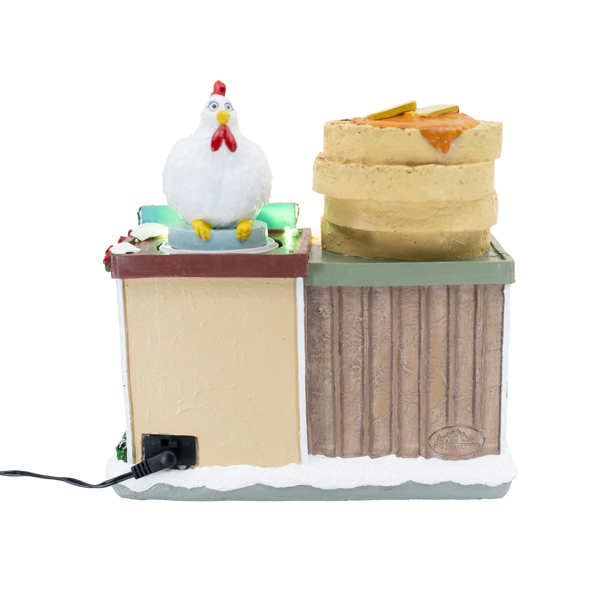 Chicken and Waffles Restaurant – Animated Musical Christmas Village Building