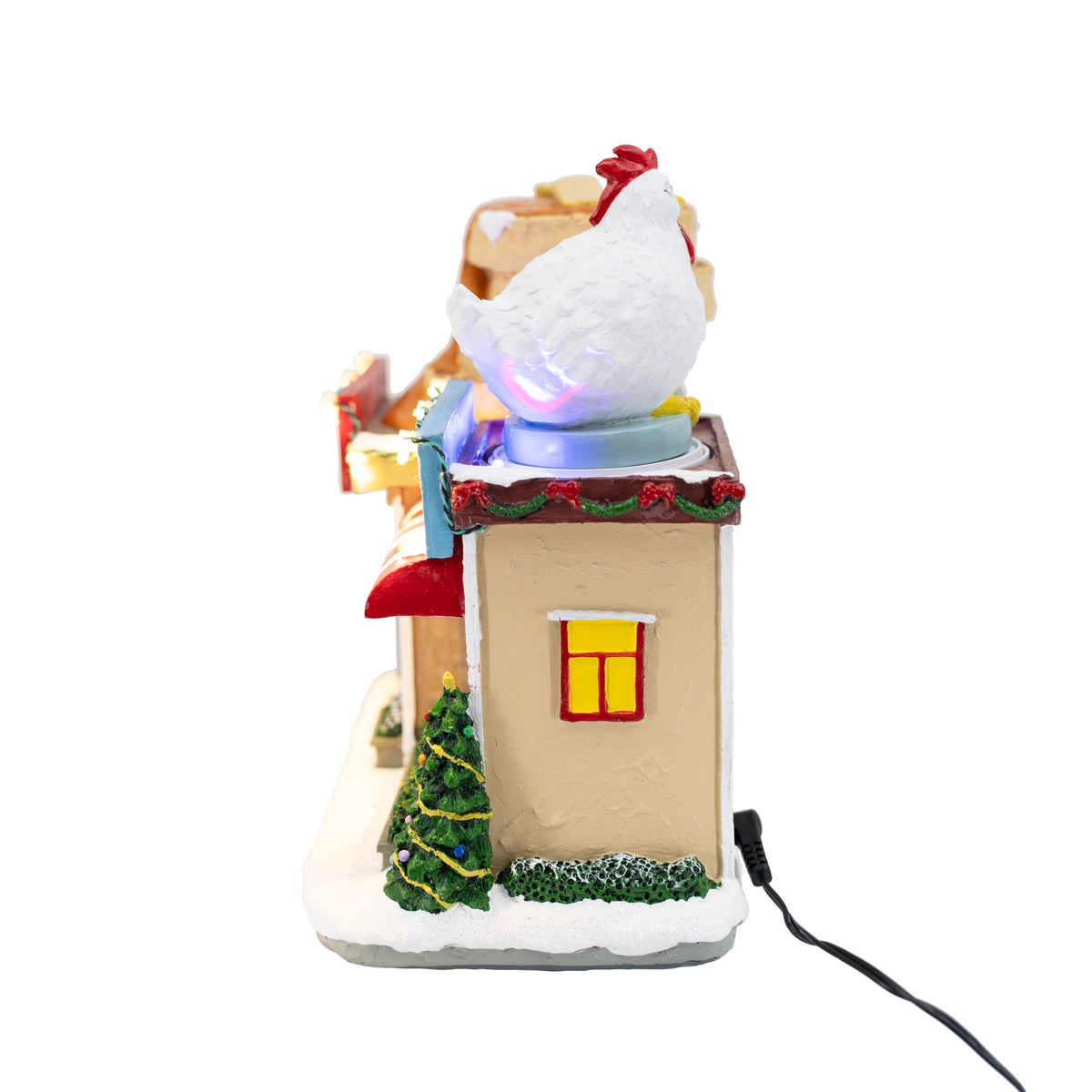 Chicken and Waffles Restaurant – Animated Musical Christmas Village Building