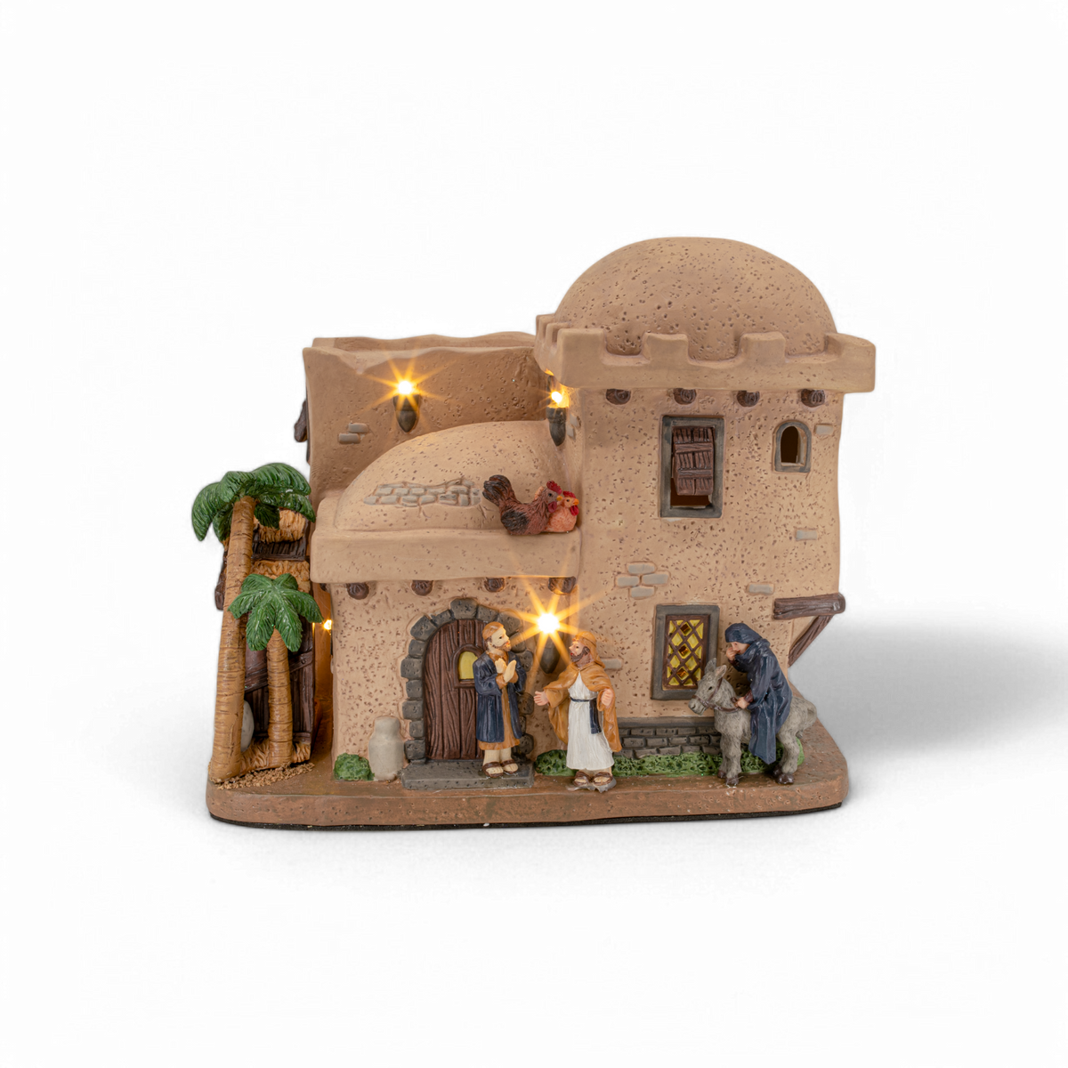 Bethlehem Inn – Lighted Nativity Christmas Village Building