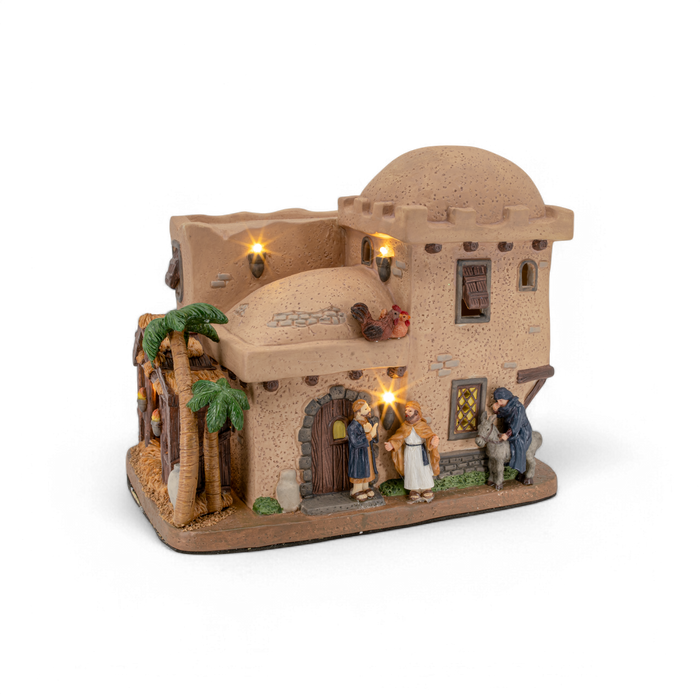 Bethlehem Inn – Lighted Nativity Christmas Village Building