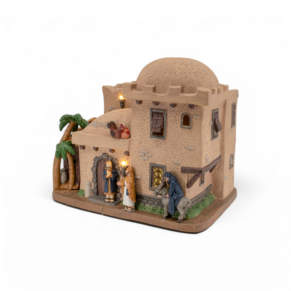 Bethlehem Inn – Lighted Nativity Christmas Village Building
