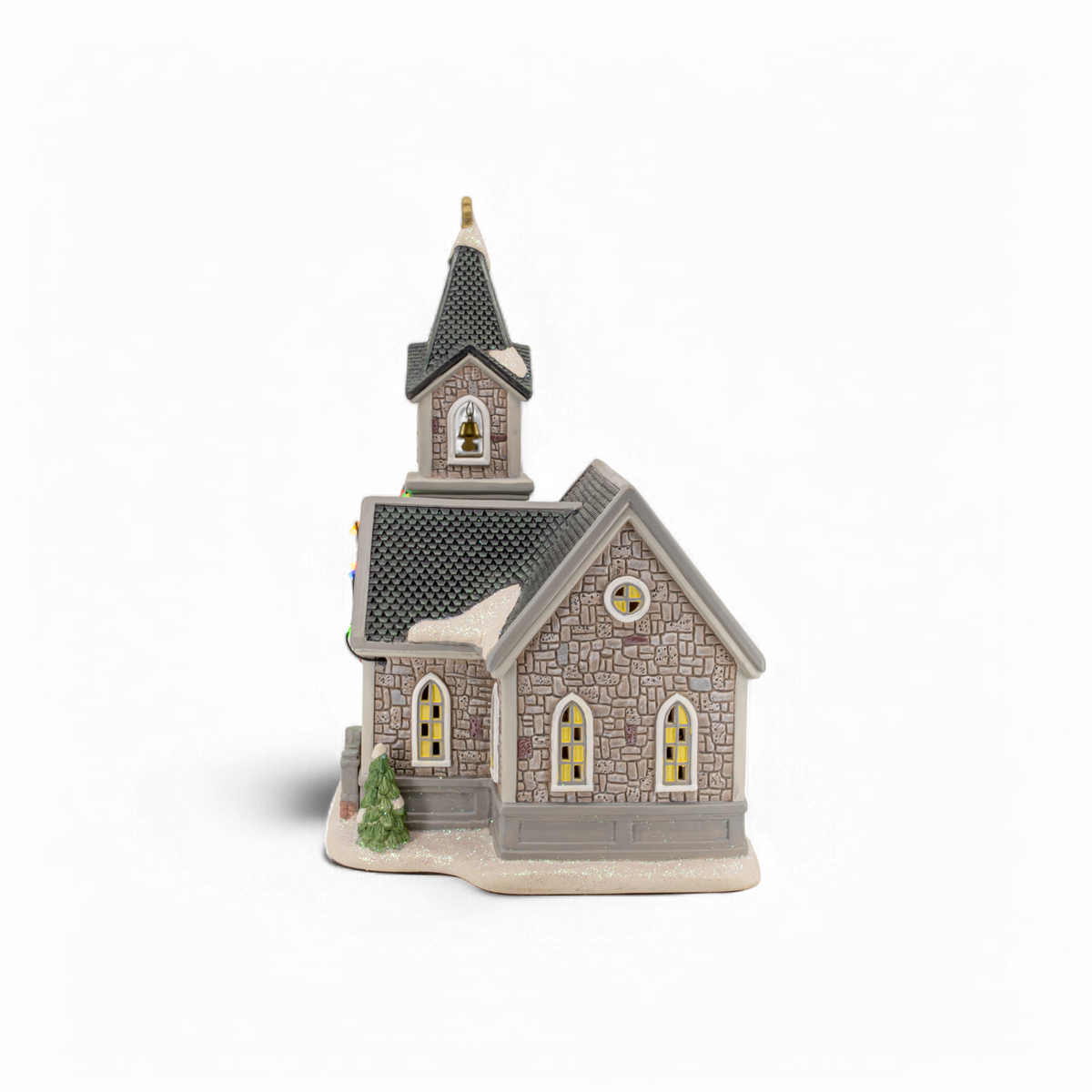 Corner Cathedral – Lighted Christmas Village Church