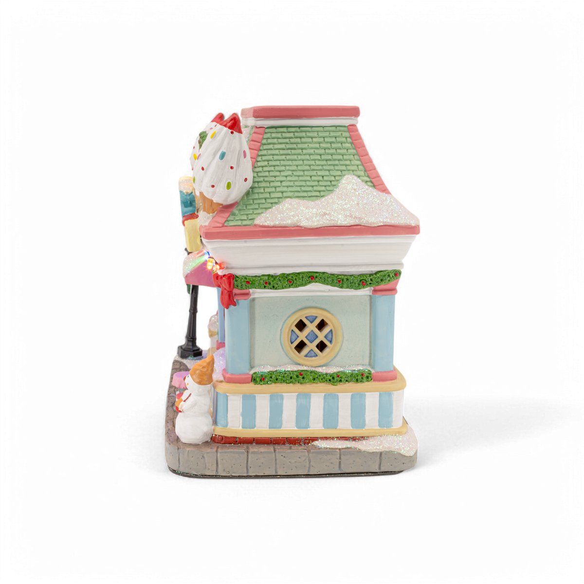 Snowy’s Ice Cream Parlor – Lighted Christmas Village Building
