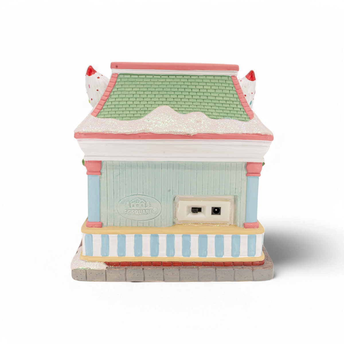 Snowy’s Ice Cream Parlor – Lighted Christmas Village Building