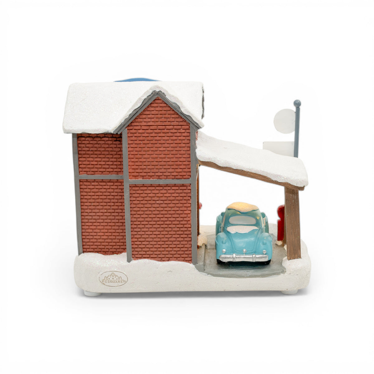 Newman's Grocers & Gas – Lighted Christmas Village Piece