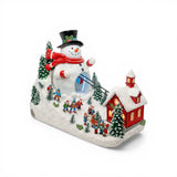 Snowman Ski-Lift – Lighted Animated Christmas Village Piece