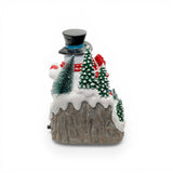 Snowman Ski-Lift – Lighted Animated Christmas Village Piece
