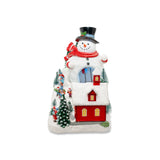 Snowman Ski-Lift – Lighted Animated Christmas Village Piece