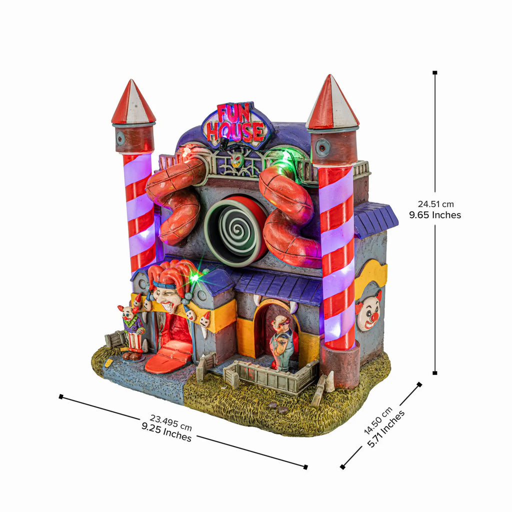Carnival Funhouse Halloween Village – Animated Carnival Building ...