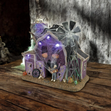 The Webbed Barn Halloween Village