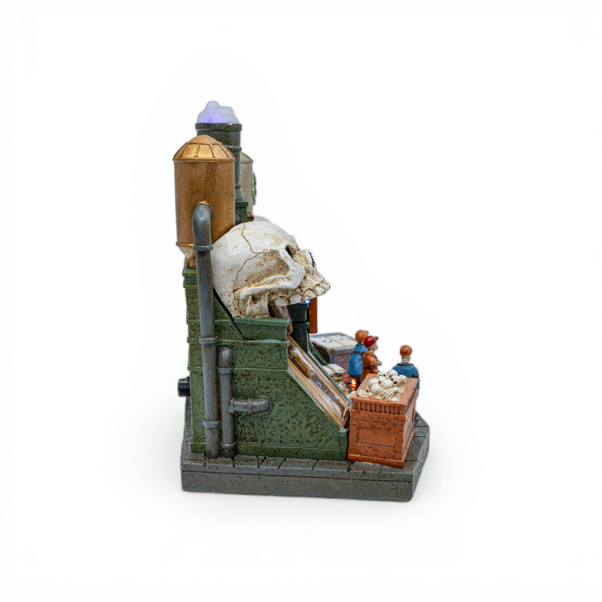 Bone Crusher Cement Factory – Lighted Animated Halloween Village Piece