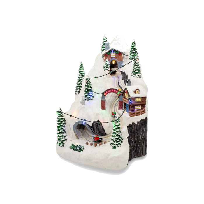 Ski Stopper Valley – Lighted Animated Christmas Village Piece