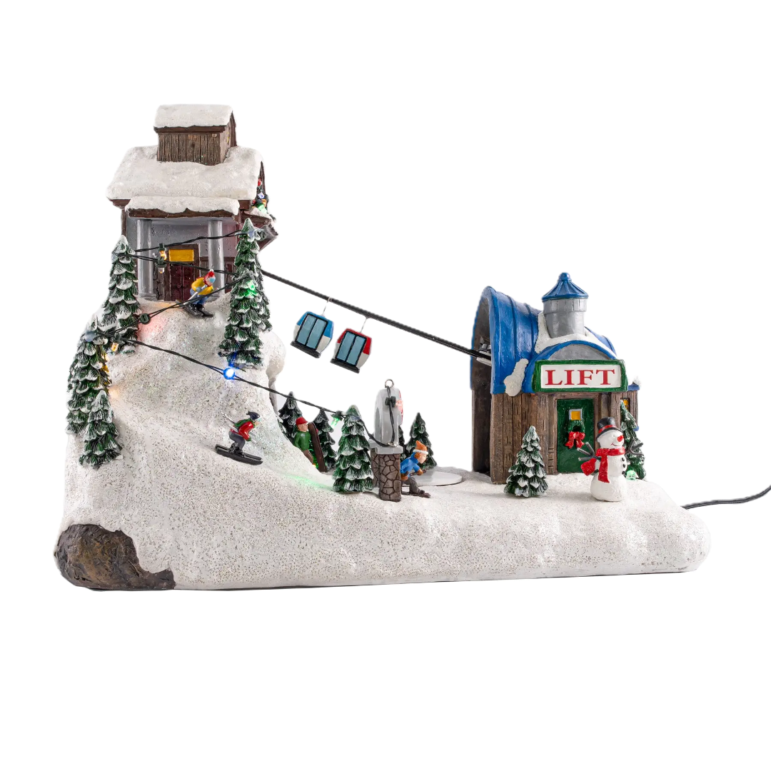 Powder Ridge Ski Resort – Animated Musical Christmas Village