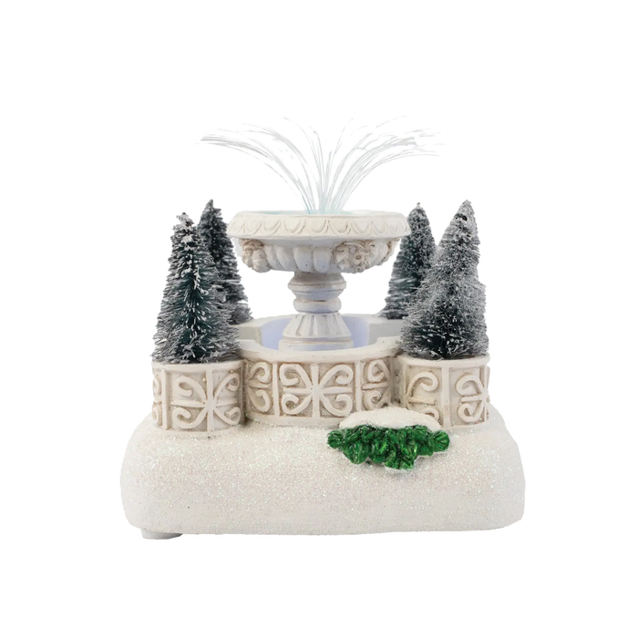 Light‑Up Fountain – LED Christmas Village Accessory
