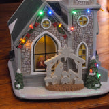 Corner Cathedral – Lighted Christmas Village Church