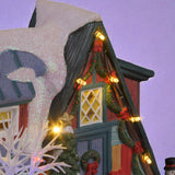Country Log Cabin – Lighted Christmas Village Building
